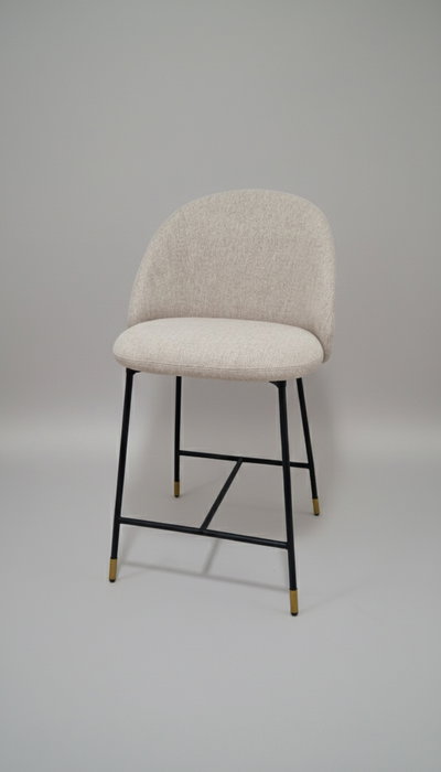 BORDECOR Pack de 2 taburetes Libra Beige y Negro BORDECOR Pack de 2 taburetes Libra Beige y Negro