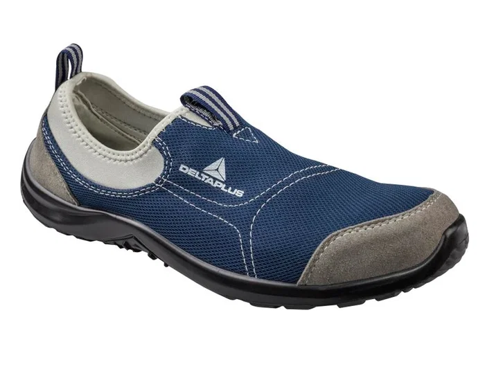 Deltaplus Zapatos de Seguridad Light Walkers Poliester y Algodon con Puntera y Plantilla Antiestático Antideslizante Azul Marino Talla 44
