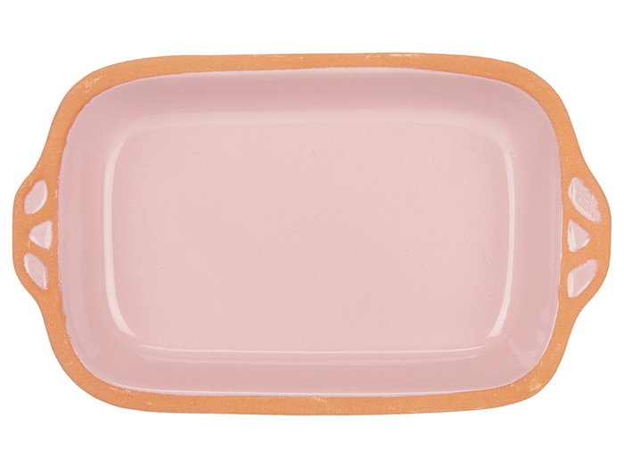 La Dehesa Cazuela Barro Rectangular con Asas 23 cm Rosa (Set de 8)