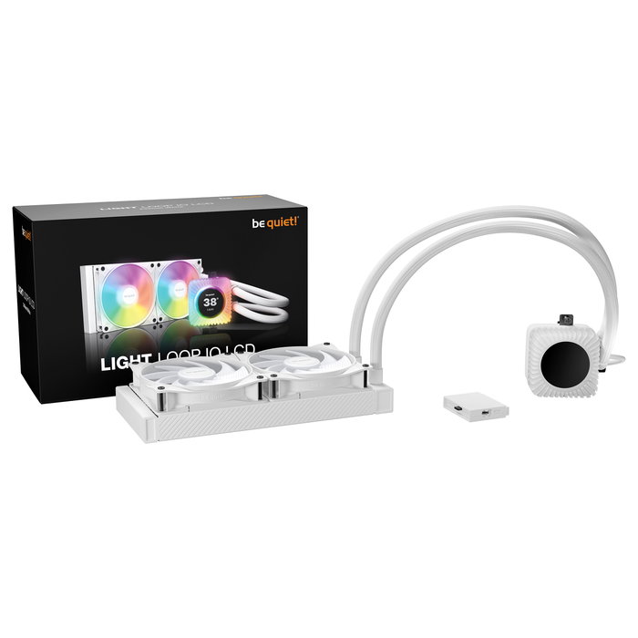 be quiet! LIGHT LOOP IO LCD 240 mm Blanco