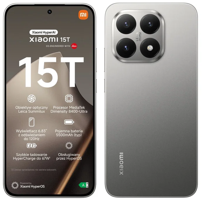 Xiaomi 15T 5G, 12GB RAM, 512GB, Gris Xiaomi 15T 5G, 12GB RAM, 512GB, Gris