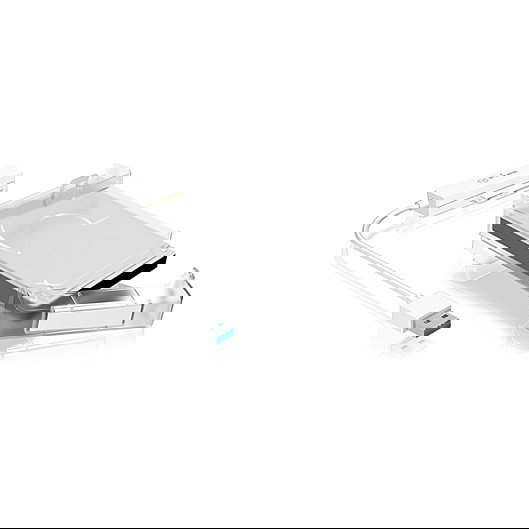 ICY BOX IB-AC703-U3 Carcasa para disco duro/SSD de 2.5" SATA a USB-A 3.0 con cable integrado y compatible con UASP