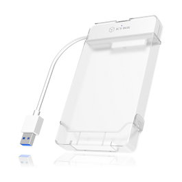 ICY BOX IB-AC703-U3 Carcasa para HDD/SSD 2.5 SATA Blanco