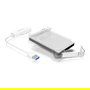 ICY BOX IB-AC703-U3 Carcasa para disco duro/SSD de 2.5" SATA a USB-A 3.0 con cable integrado y compatible con UASP