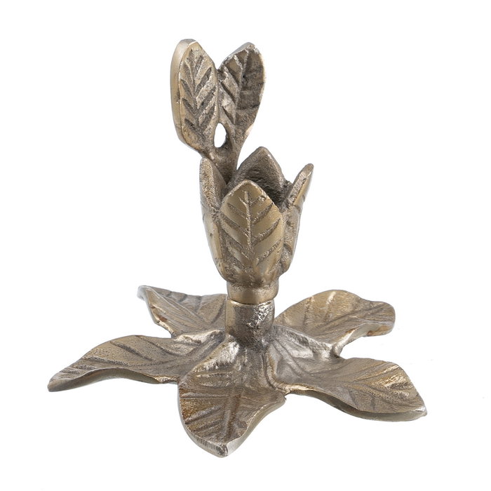 Portavelas Oro Aluminio Decoración 14 X 14 X 12 cm (Set de 2) Portavelas Oro Aluminio Decoración 14 X 14 X 12 cm (Set de 2)