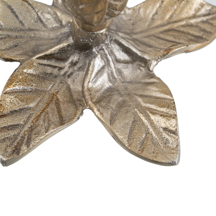 Portavelas Oro Aluminio Decoración 14 X 14 X 12 cm (Set de 2) Portavelas Oro Aluminio Decoración 14 X 14 X 12 cm (Set de 2)