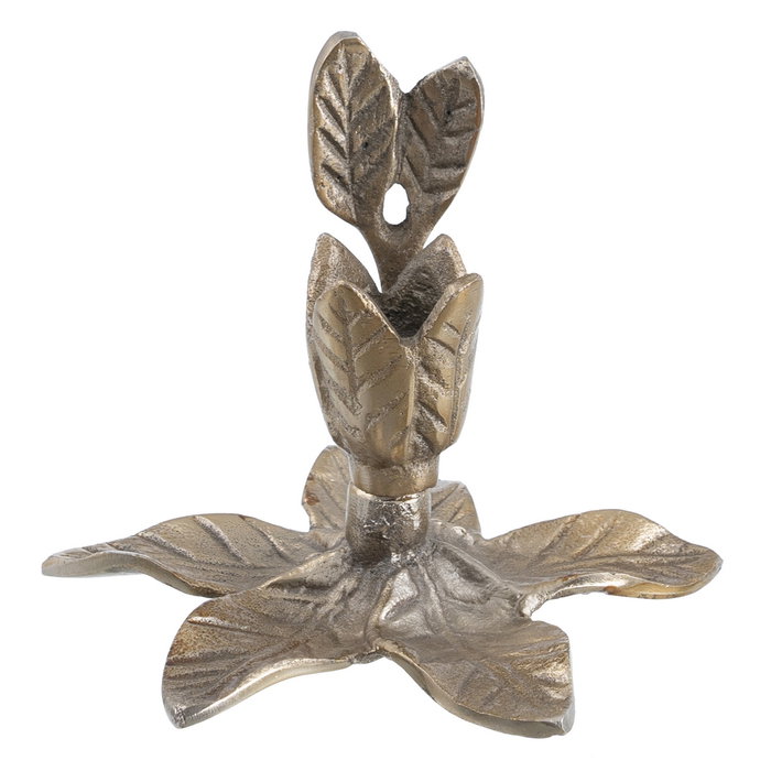 Portavelas Oro Aluminio Decoración 14 X 14 X 12 cm (Set de 2) Portavelas Oro Aluminio Decoración 14 X 14 X 12 cm (Set de 2)