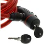 Burg Wachter Cable para candado de bicicleta 1 260 100 Espiral 100 cm 8 mm acero con llave y soporte