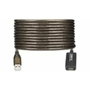Ewent EW1024 Cable USB 2.0 de 25 m Negro