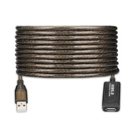 Ewent EW1024 Cable USB 2.0 de 25 m Negro