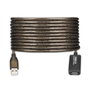 Ewent EW1024 Cable USB 2.0 de 25 m Negro
