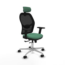 PIQUERAS Y CRESPO Silla de oficina Jorquera Verde esmeralda y Negro