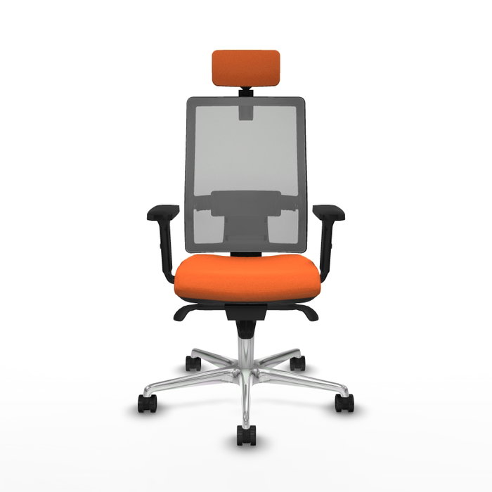 PIQUERAS Y CRESPO Silla de oficina Horna Naranja y Gris PIQUERAS Y CRESPO Silla de oficina Horna Naranja y Gris
