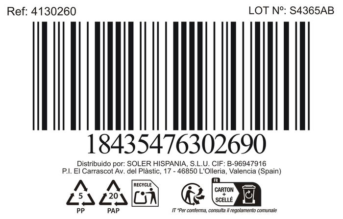 La Mediterranea Set 2 Tazas "Quebec" Md Ø8.4x10.3 cm (24 Cajas)