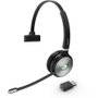 Yealink WH62 Mono Auriculares Inalámbricos DECT para Llamadas/Música, Negro Gris, 80g