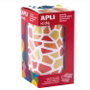 Apli Gomets Mosaicos Removibles 2460 uds. 30 Hojas Tonos Rojos Surtidos