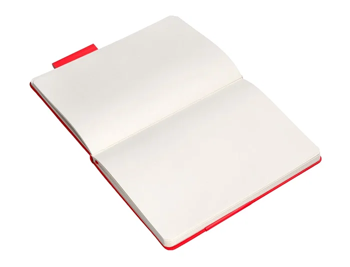 Antartik Cuaderno A5 Tapa Dura Rojo Hojas Lisas 100 Hojas 80gr FSC