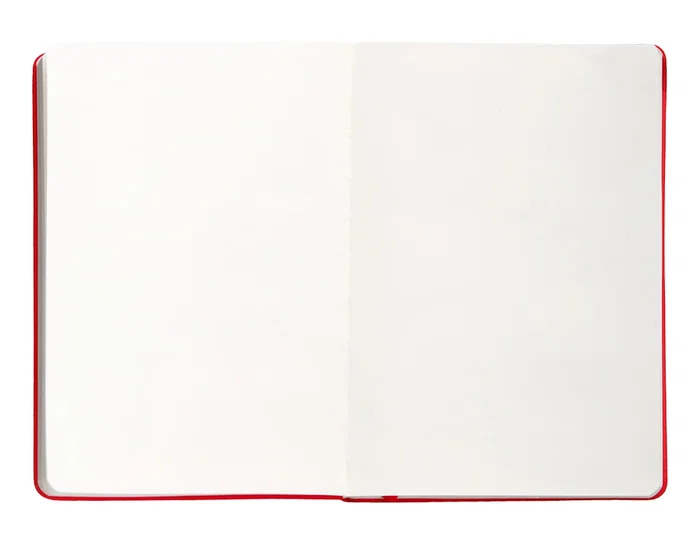 Antartik Cuaderno A5 Tapa Dura Rojo Hojas Lisas 100 Hojas 80gr FSC