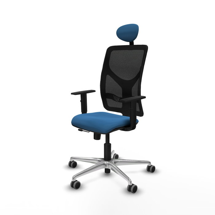 PIQUERAS Y CRESPO Silla de oficina Motilla Azul claro/Negro PIQUERAS Y CRESPO Silla de oficina Motilla Azul claro/Negro