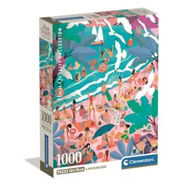 Clementoni CLE8005125399383 Puzzle Compacto 1000 Piezas Domingo en la Playa