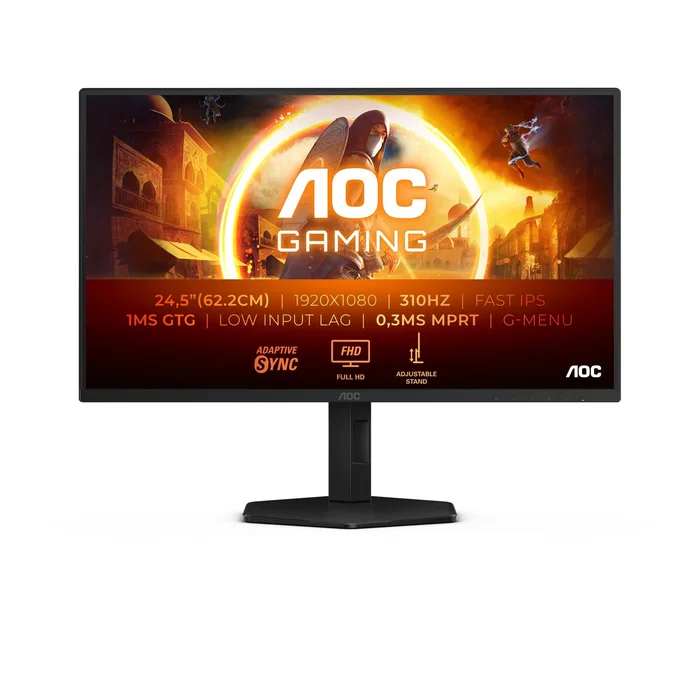 AOC 25G4SXU Gaming Monitor 24.5 pulgadas Full HD Fast IPS 310Hz Black/Grey