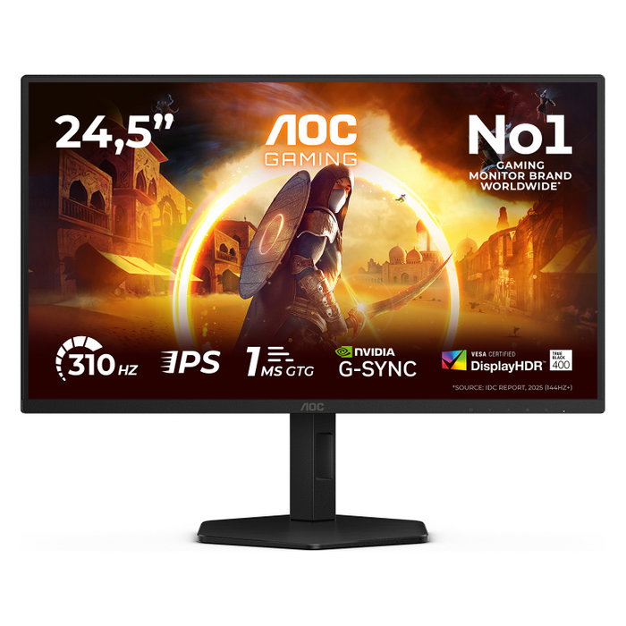 AOC 25G4SXU Monitor Gaming 24.5'' Fast IPS 310Hz Full HD Black/Grey