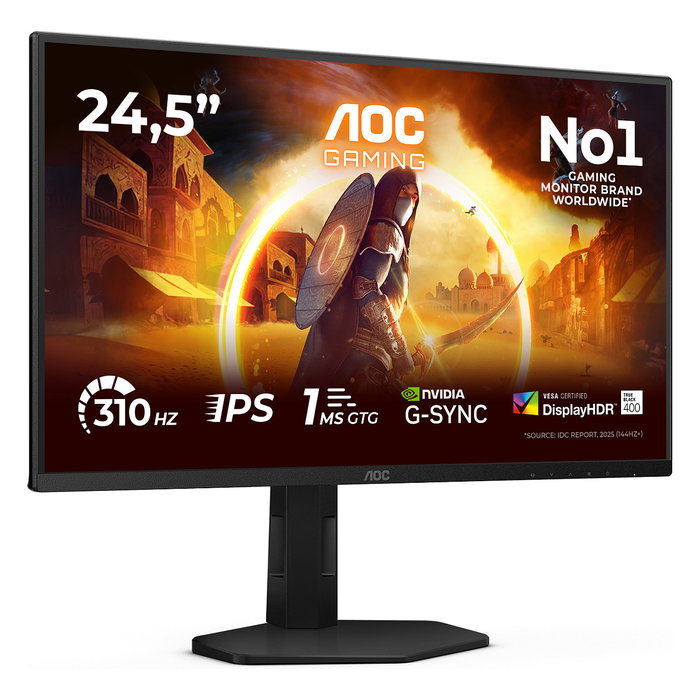AOC 25G4SXU Monitor Gaming 24.5'' Fast IPS 310Hz Full HD Black/Grey