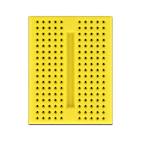 DeLOCK Mini Placa de Circuitos Experimental 170 Contactos Amarillo
