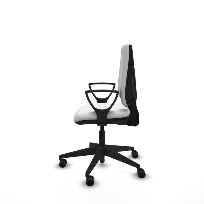 PIQUERAS Y CRESPO Silla de oficina Elche en color Blanco con Brazos Fijos