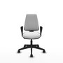 PIQUERAS Y CRESPO Silla de oficina Elche en color Blanco con Brazos Fijos