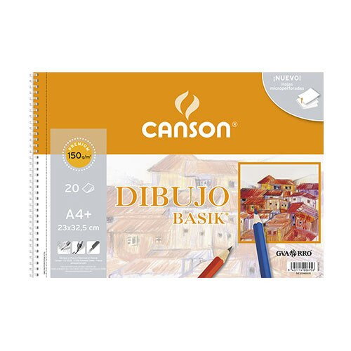 Canson Bloc de Dibujo Basik A4+ 20 Hojas 150 g/m²