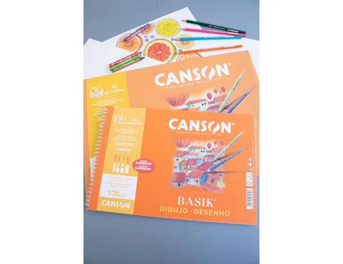 Canson Bloc Dibujo Basik DIN A4 23x32.5 cm 20 Hojas 150 gr/m2