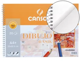 Canson Bloc Dibujo Basik DIN A4 23x32.5 cm 20 Hojas 150 gr/m2