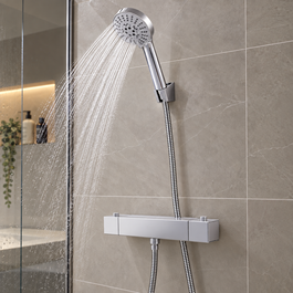 GreenIce Conjunto de Ducha Bimando Cromado