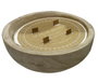 DKD Home Decor Vela Paulownia Cera Parafina 21x21x9 cm