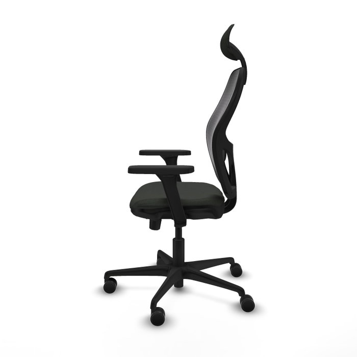 PIQUERAS Y CRESPO Silla de oficina Jorquera con mecanismo Sincro/Traslack, Tela Negra PIQUERAS Y CRESPO Silla de oficina Jorquera con mecanismo Sincro/Traslack, Tela Negra