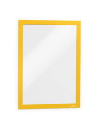 Marco Durable Magnetico Autoadhesivo Duraframe A4 Amarillo Bolsa De 2