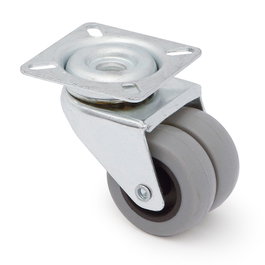 Q&Q Rueda giratoria Celia aro doble de goma Ø50 mm
