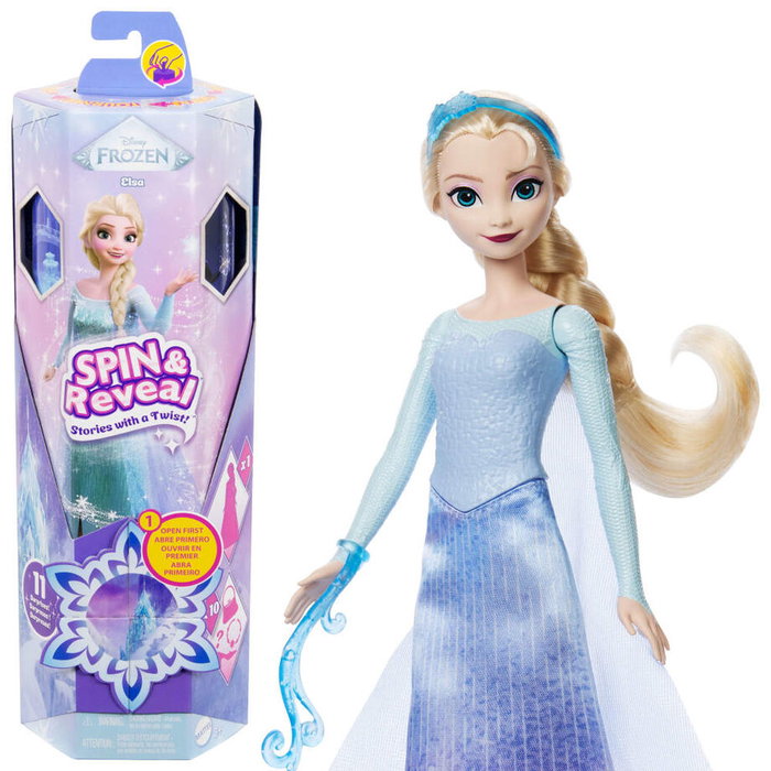 MATTEL Muñeca Elsa Spin & Reveal Disney Frozen