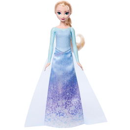 Mattel Elsa Spin And Reveal Muñeca JBG59 Disney Frozen con 10 Sorpresas y Accesorios