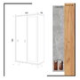 Hanah Home Rana Armario de Roble 100x190x60 cm con Espejo