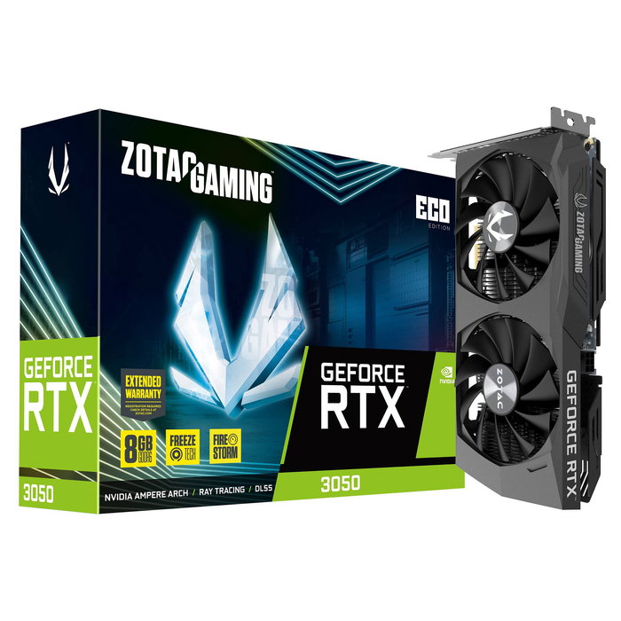 Zotac Tarjeta Gráfica Gaming GeForce RTX 3050 Eco 8GB GDDR6 Zotac Tarjeta Gráfica Gaming GeForce RTX 3050 Eco 8GB GDDR6