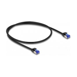 DeLOCK Cable de red RJ45 Cat.6A S/FTP Slim 0,5 m negro