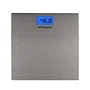 Orbegozo PB 2222 - Báscula de Baño Electrónica de Acero Inoxidable, Plataforma Grande, Hasta 150 kg, Pantalla LCD con Luz Azul, Encendido Táctil, Unidad kg/lb - Color Gris
