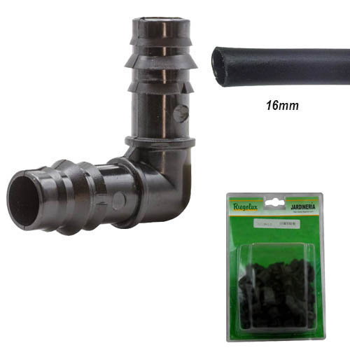 Riegolux RGX Goteo Conexión en Ángulo 16mm Blíster 20 UD Riegolux RGX Goteo Conexión en Ángulo 16mm Blíster 20 UD