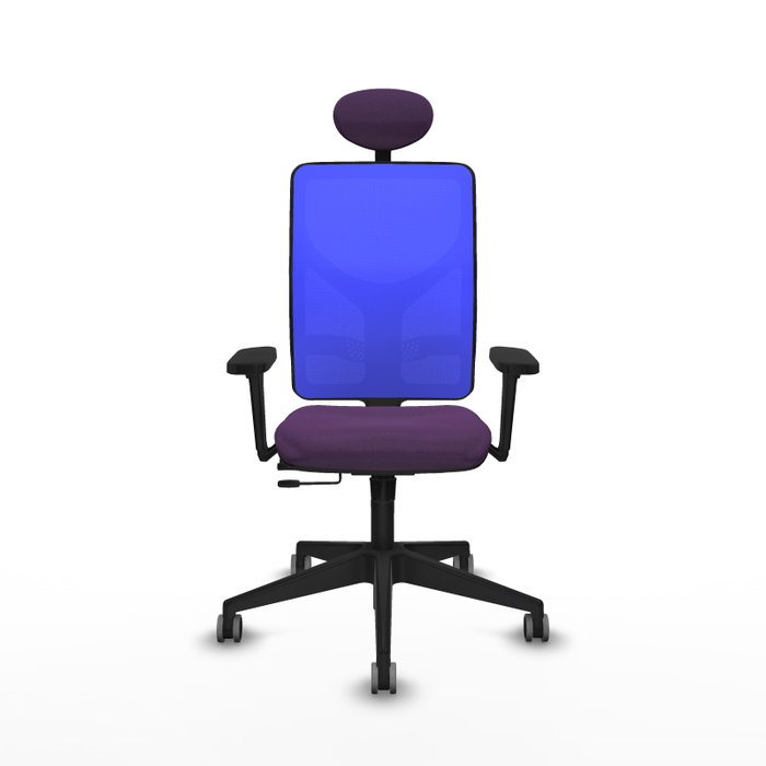 PIQUERAS Y CRESPO Silla de oficina Motilla con mecanismo Sincro/Traslack Morado y Azul PIQUERAS Y CRESPO Silla de oficina Motilla con mecanismo Sincro/Traslack Morado y Azul