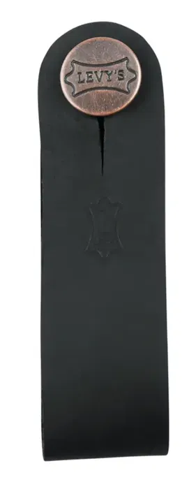 Levys Adaptador de Correa para Guitarra Acústica - Cuero Negro Levys Adaptador de Correa para Guitarra Acústica - Cuero Negro