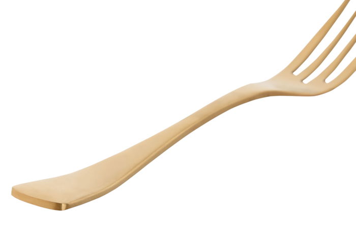 DKD Home Decor Cubertería Basicos Dorado 1.5 x 25.5 x 2 cm Set de 16 Piezas Inox Apto Lavavajillas