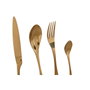 DKD Home Decor Set de Cubertería Chic Mision de 16 Piezas Dorado