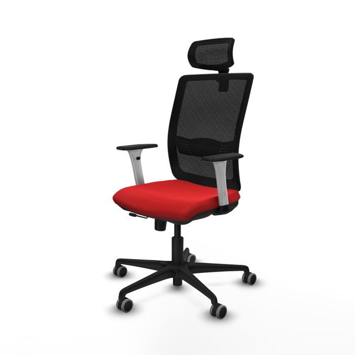 PIQUERAS Y CRESPO Silla de oficina Haches con mecanismo Sincro/Traslack, Rojo y Negro PIQUERAS Y CRESPO Silla de oficina Haches con mecanismo Sincro/Traslack, Rojo y Negro